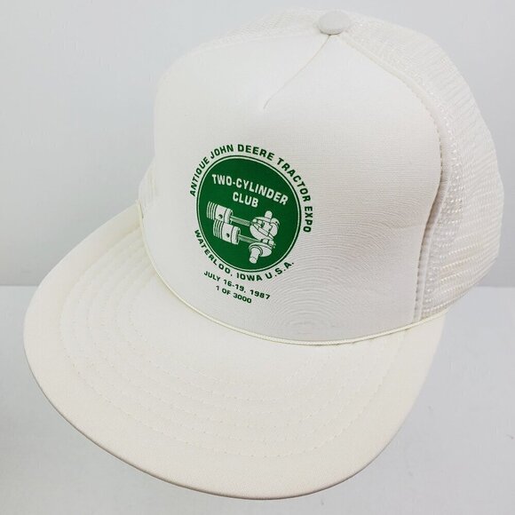 Other - John Deere Trucker Hat Tractor Expo Vintage 1987 Iowa Corded Snapback Foam Mesh